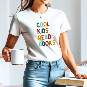 Coola Kids Läs Bokar färglöst T Shirt