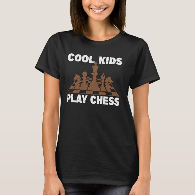 Coola Kids Play Chess 1 T Shirt (Framsida)