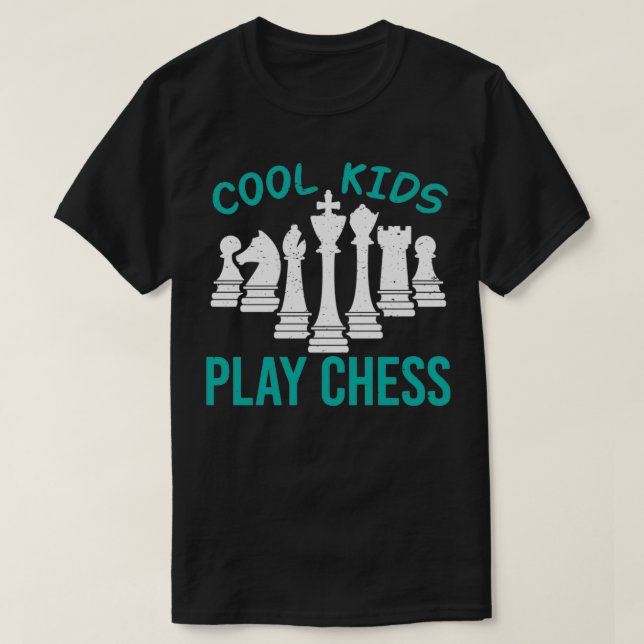 Coola Kids Play Chess I Funny Chess Player T Shirt (Design framsida)