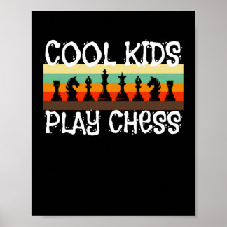 Coola Kids Play Chess Player Chess-spel Poster