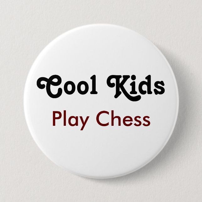 Coola Kids Play Chess - Smart Is-Coola Knapp (Framsida)