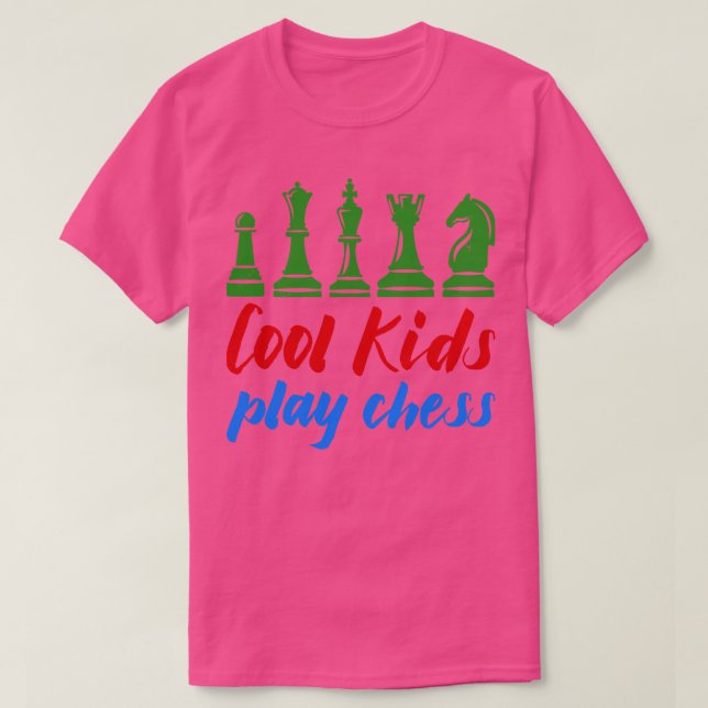 Coola Kids Play Chess T Shirt (Design framsida)