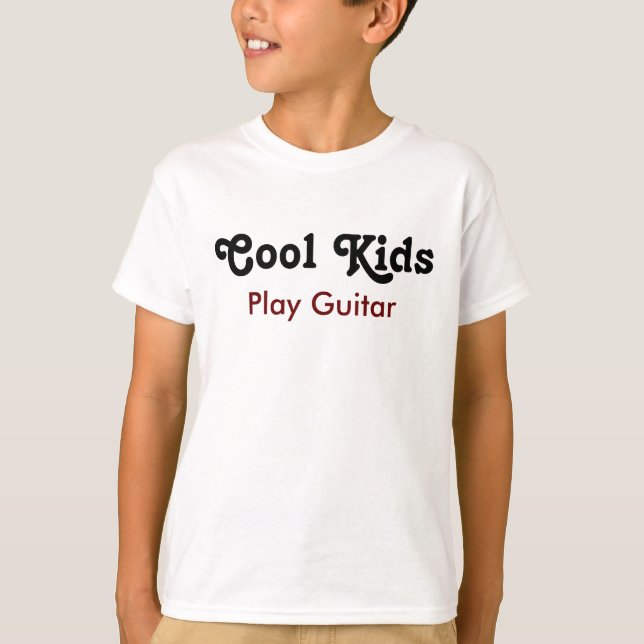 Coola Kids Play Guitar T-shirt (Framsida)