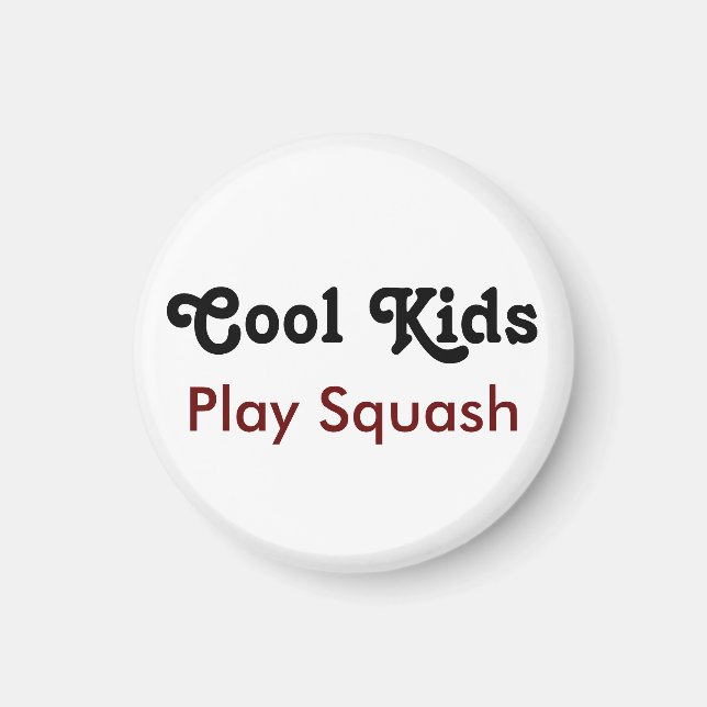 Coola Kids Play Squash Magnet (Framsidan)