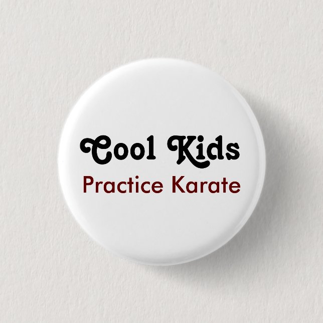 Coola Kids Practice Karate Knapp (Framsida)