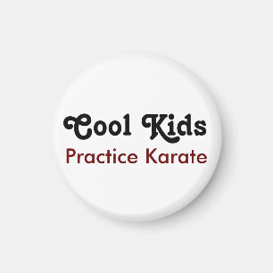 Coola Kids Practice Karate Magnet