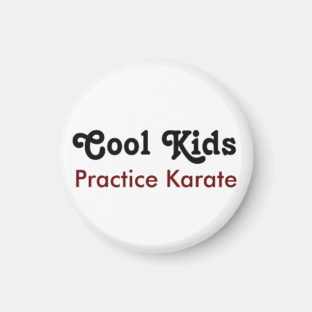 Coola Kids Practice Karate Magnet (Framsidan)