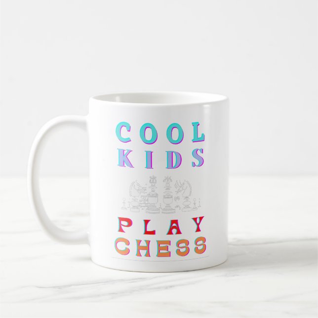 COOLA KIDS SPELA CHESS  KAFFEMUGG (Vänster)