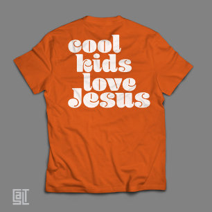 Coola Killar Älskar Jesus Retro Kristna T Shirt