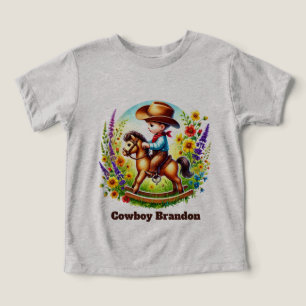 Coola killar lägg till namn cowboy älskare t shirt
