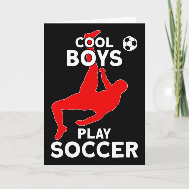 Coola killar spelar fotboll  kort (Framsida)