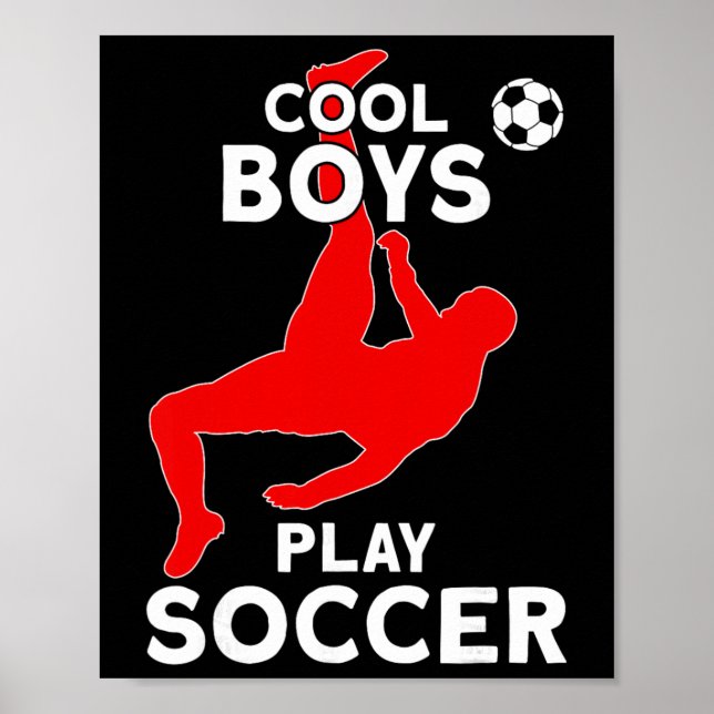 Coola killar spelar fotboll  poster (Framsidan)