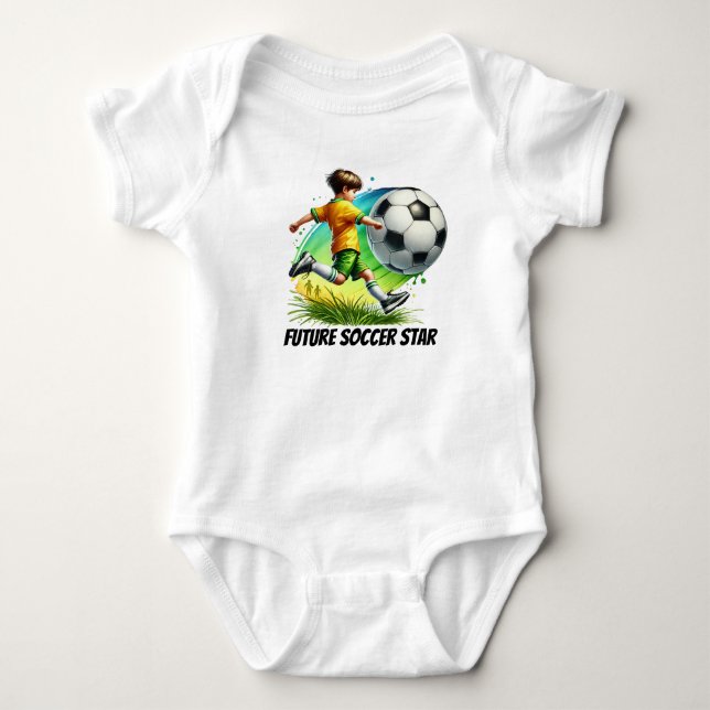 Coola killars framtida anpassade i fotboll t shirt (Framsida)