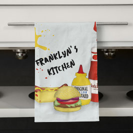 Coola Kitchen BBQ-Personlig Kökshandduk