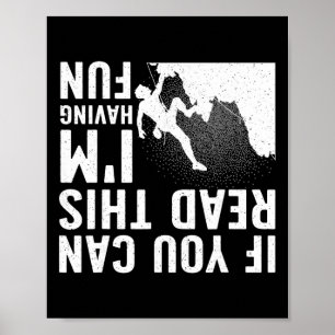 Coola Klippklättring För Män Kvinnor Bergsklättrar Poster