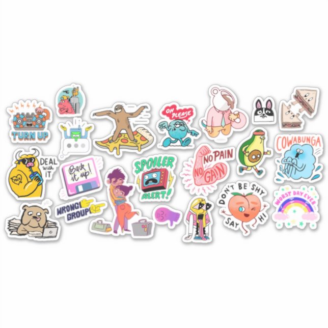 Coola Klistermärken (Framsida)