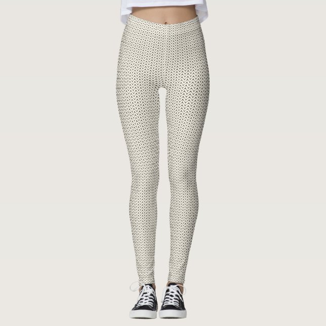 Coola Knesseffekter Vita baljväxter Leggings (Framsida)