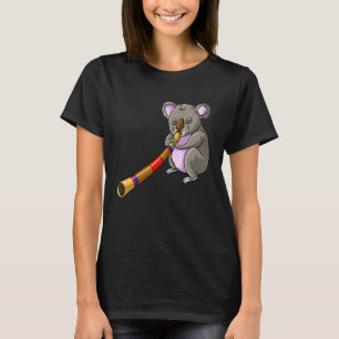 Coola Koala spelar Didgeridoo Funny Bear Musicia T Shirt