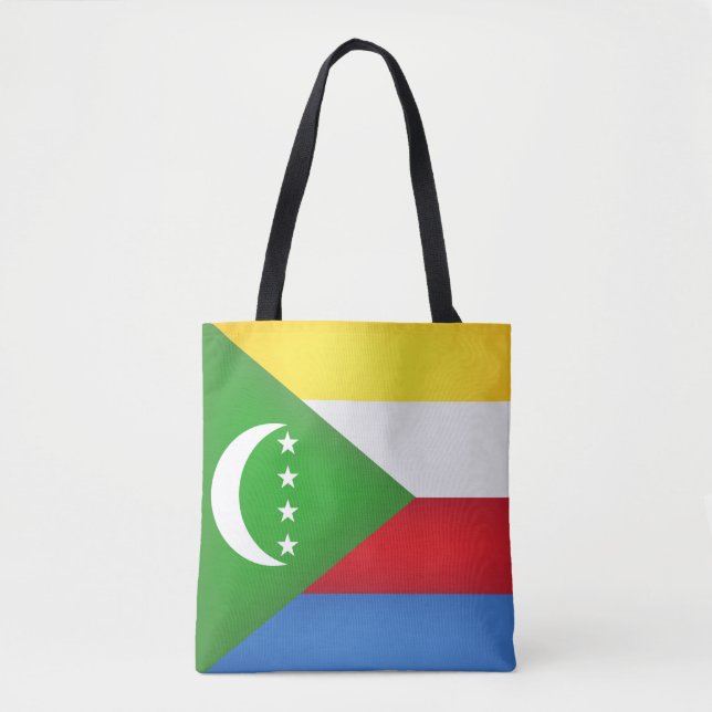 Coola Komorerna Flagga Mode Tygkasse (Framsida)