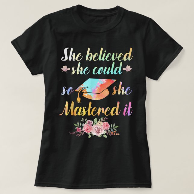 Coola Konstexamen För manar Women Academic Degemen T Shirt (Design framsida)