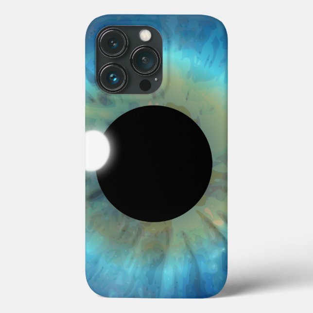 Coola Konstig Blue Öga Iris Closeup Eyeball eyeTel (Baksida)