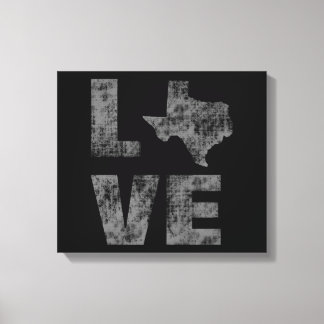 Coola Konstnärlig modern och Rustic Kärlek i Texas Canvastryck