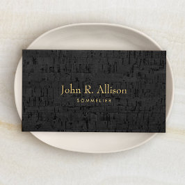 Coola Kork Sommelier Vin expert Visitkort