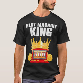 Coola Kortplats Maskin Älskare Boys Casino Spelare T Shirt
