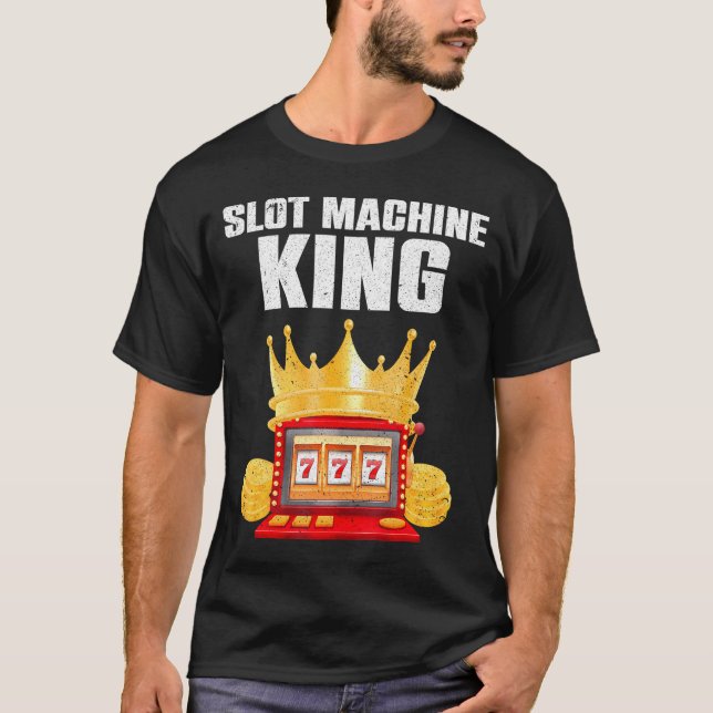 Coola Kortplats Maskin Älskare Boys Casino Spelare T Shirt (Framsida)