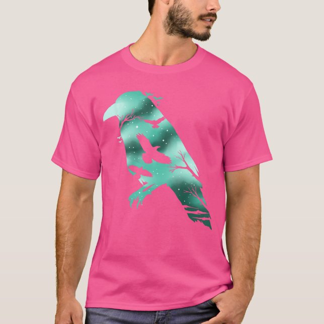 Coola Kråka Bird Watching Shirt Raven Birding Gift T (Framsida)