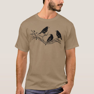 Coola Kråka Bird Watching Shirt Raven Birding Gift T