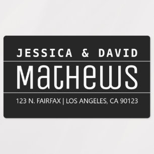 Coola Kreativ Snyggt, svartvitt, vattentätt Klistermärke