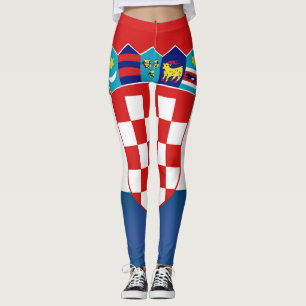 Coola Kroatien Flagga Mode Leggings