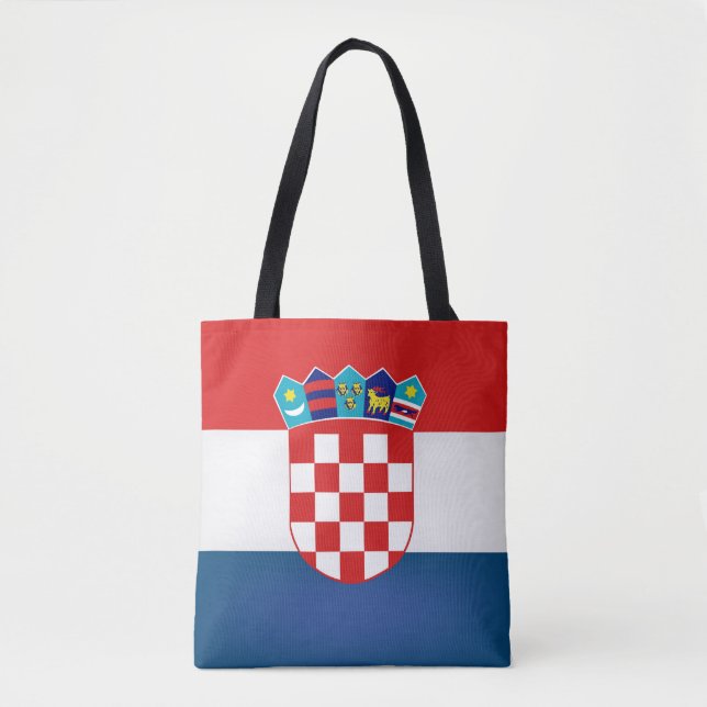 Coola Kroatien Flagga Mode Tygkasse (Framsida)