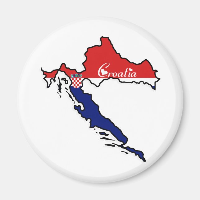 Coola Kroatien Magnet (Framsidan)