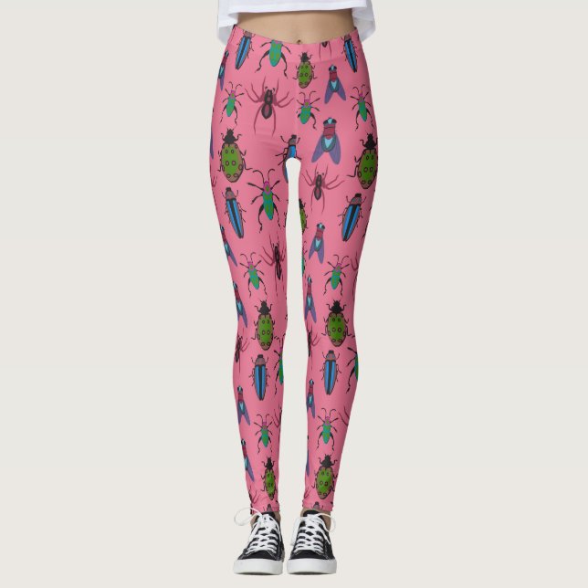 Coola Kryp Mönster Leggings (Framsida)