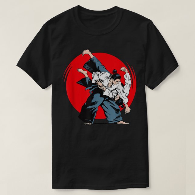 Coola Kung fu Man Fighting Martial Arts Wushu Grap T Shirt (Design framsida)