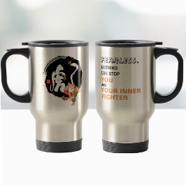 Coola Kung fu Tiger Fearless Inspirational Quote C Resemugg