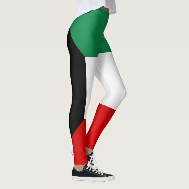 Coola Kuwait Flagga Mode Leggings (Höger)