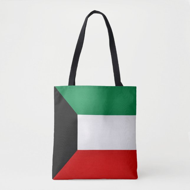 Coola Kuwait Flagga Mode Tygkasse (Framsida)