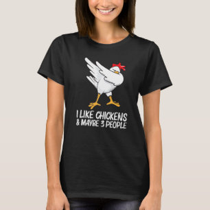 Coola kycklingar för män kvinnor Dabba fjäderfä Hö T Shirt