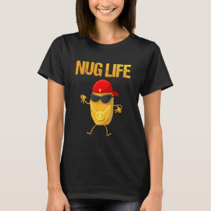 Coola kycklingnuggetkonst för pojkar Kids kyckling T Shirt