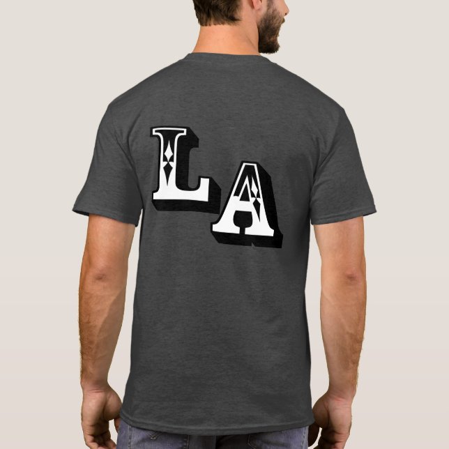 ・° ♥Coola LA Logotyp Snyggt Avslappnad Mörk T-Shir Tröja (Baksida)
