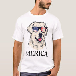 Coola Labrador "Merica Independence day Apparel T Shirt