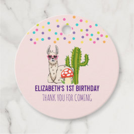 Coola Lama i Heart-Shaped Sunglasses Birthday Gåvor Etiketter