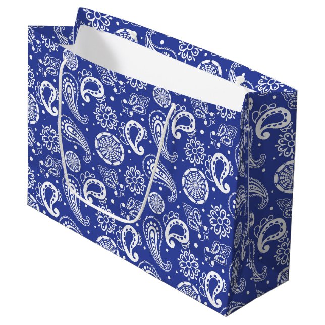 coola Land blue Paisley mönster (Framsidan Vinklad)