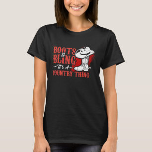 Coola Land Music Ranch-utrustning för Westerna Flä T Shirt