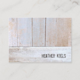 Coola Land Rustic Reclated Wood Visitkort
