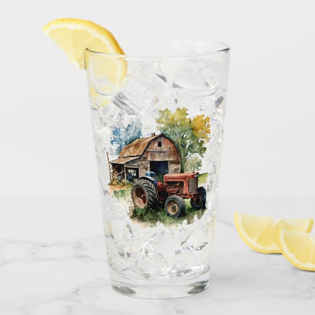 Coola Land-traktor lägger till text Glaskopp (Framsida Ice)