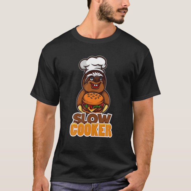 Coola Långsam Cooker | Lustigt Sväppish Cooking Sl T Shirt (Framsida)